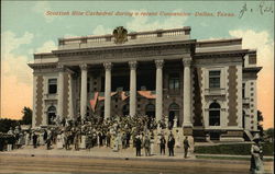 Scottish Rite Cathedral During A Recent Convention Dallas, TX Postcard Postcard Postcard