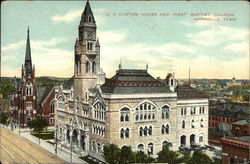 US Custom House and First Baptist Church Nashville, TN Postcard Postcard Postcard