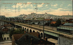 View showing L&N RR Bridge and Mt Adams Cincinnati, OH Postcard Postcard Postcard