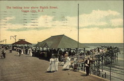 The Bathing Hour above Eighth Street Ocean City, NJ Postcard Postcard Postcard