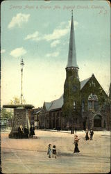 Swamp Angel and Clinton Avenue Baptist Church Postcard