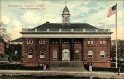 Gymnasium at Rutgers College Postcard