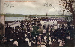 Boat Landing, Reeds Lake Postcard