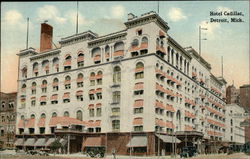 Street View of Hotel Cadillac Postcard