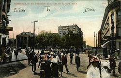 Monroe and South Division Streets Postcard