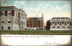 State Library, Normal School Building, Training School Emporia, KS Postcard Postcard Postcard