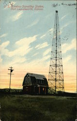 US Wireless Signalling Station Postcard