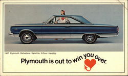 1967 Plymouth Belvedere Satellite 2-Door Hardtop Cars Postcard Postcard Postcard