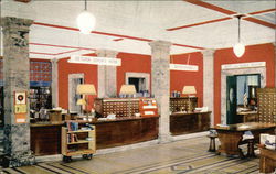 Main Lobby - Ryerson Building - Grand Rapids Public Library Michigan Postcard Postcard Postcard