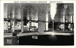 Flood Scene - Business District Postcard