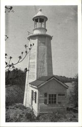 Lighthouse on Cranberry Bog Postcard