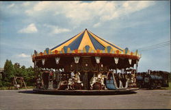 Edaville Railroad Carousel Postcard