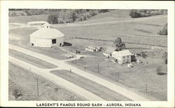 Largent's Famous Round Barn Postcard