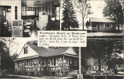 Washburn's Resort on Henderson Lake Postcard