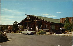 Entrance to Bright Angel Lodge Postcard