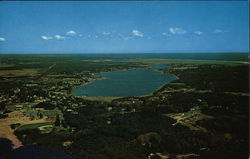 Aerial View of Town Cove Eastham, MA Postcard Postcard Postcard