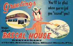 Wolfie Cohen's Rascal House Restaurant Postcard