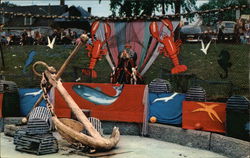 King Neptune, Host of the Lobster Festival Rockland, ME Postcard Postcard Postcard