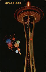 Space Needle Seattle, WA Postcard Postcard Postcard