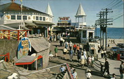 Old Orchard Pier Entrance Old Orchard Beach, ME Postcard Postcard Postcard