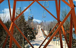 Savio Telecar Double Chair Lift Postcard