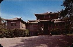 Entrance to the Dan Sing Fan Gift Shop and Tea House Ogunquit, ME Postcard Postcard Postcard