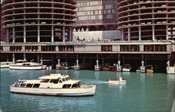 Beautiful Marina Boats, Ships Postcard Postcard Postcard