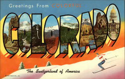 Greetings from Colorado Postcard Postcard Postcard