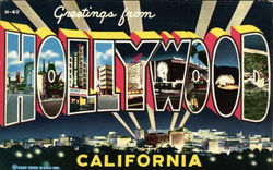 Greetings from Hollywood Postcard