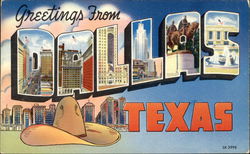 Greetings from Dallas Postcard