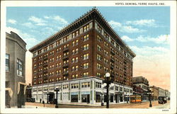 Street View of Hotel Deming Postcard