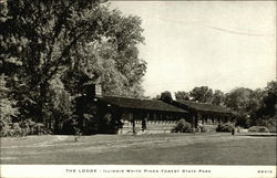 The Lodge - White Pines Forest State Park Mount Morris, IL Postcard Postcard Postcard