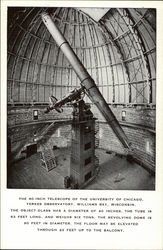 The 40-inch Telescope of the University of Chicago, Yerkes Observatory Williams Bay, WI Postcard Postcard Postcard