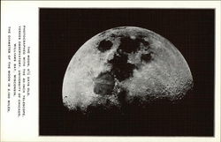 The Moon, 8 1/2 Days Old Astronomy Postcard Postcard Postcard