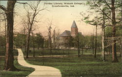 Yandes Library, Wabash College Crawfordsville, IN Postcard Postcard Postcard