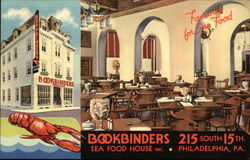 Bookbinders Sea Food House Inc. Postcard