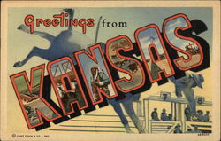 Greetings from Kansas Postcard