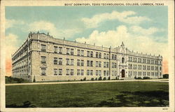 Boys' Dormitory, Texas Technological College Lubbock, TX Postcard Postcard Postcard