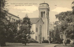 Glimpse of Sequoia Union High School Redwood City, CA Postcard Postcard Postcard