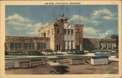 Air Port Building Postcard