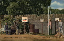 A Typical "Moonshine Still" - Now to be found at the Old Jail St. Augustine, FL Postcard Postcard Postcard