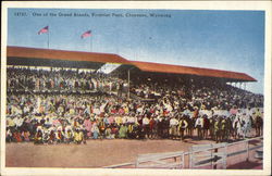 One of the Grand Stands, Frontier Park Cheyenne, WY Postcard Postcard Postcard