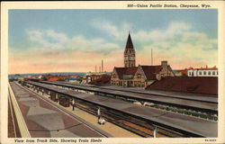 Union Pacific Station Cheyenne, WY Postcard Postcard Postcard