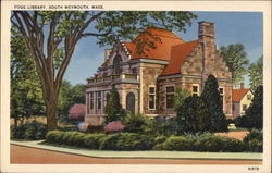 Fogg Library Postcard