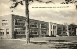 Sayville Elementary School on Long Island Postcard