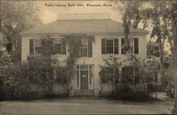 Public Library, Built in 1805 Postcard