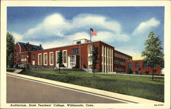 Auditorium, State Teachers' College Willimantic, CT Postcard Postcard Postcard