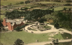 Aerial View of Norwich Inn and Golf Course on Route 32 Postcard