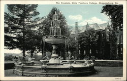 The Fountain at State Teachers College Postcard