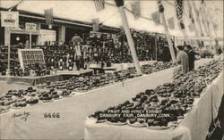 Danbury Fair - Fruit and Honey Exhibit Connecticut Postcard Postcard Postcard